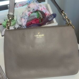 Kate Spade Grey/Taupe Crossbody purse